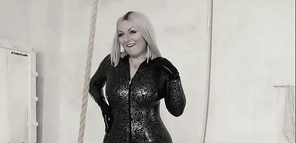  Latex rubber fetish video Arya Grander and her BDSM Roleplay toy
